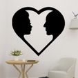 sample.jpg Couple in Heart Sticker Decoration