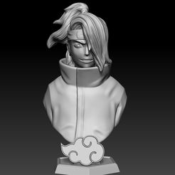 ZBrush-Document.jpg STL-Datei Deidara-Büste・Design für 3D-Drucker zum herunterladen