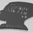 Once011.jpg Eleven Eleven Stranger Things Silhouette Frame