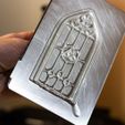 IMG_1244.jpg STL file Temple window with Zelda stained glass window - Candle Holder・3D print object to download