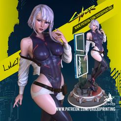 OXO3D_Lucy_CyberPunk_Poster_Full_03.jpg 3D file Lucy from CyberPunk Edgerunners・3D printable model to download