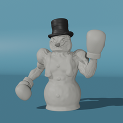 snowman.png STL-Datei Schneemann-Boxen・3D-druckbares Design zum Herunterladen