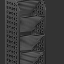 Organizador escritorio con orificios.png Archivo STL gratis Organizador escritorio・Diseño por impresión en 3D para descargar