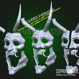 Neon_White_Neon_Green_Mask_3D_Print_Model_STL_File_09.jpg Neon White Green Mask - Neon Green - Halloween Cosplay Mask