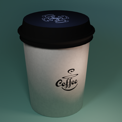 Render.png STL file Low Poly 3D Model of Coffe Cup・Template to download and 3D print