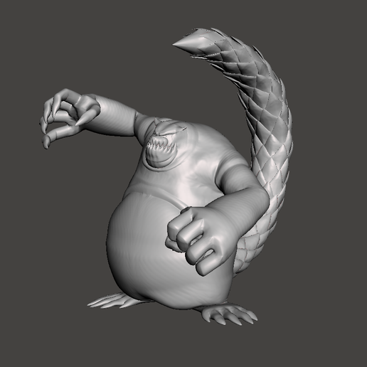 Ichibi-Shukaku - 1 tail Bijuu (Naruto) 3D Model - 3D model önizlemesi