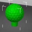 123.jpg 'Shift' Gear Knob golf ball