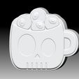 SkullCup.jpg SKULL CUP SOLID SHAMPOO AND MOLD FOR SOAP PUMP