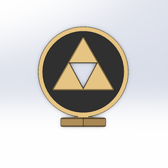 Triforce-P-1.png Fichier STL Trophée Triforce・Modèle à télécharger et à imprimer en 3D