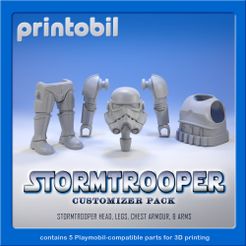 printobil_Stormtrooper.jpg PLAYMOBIL STAR WARS STORMTROOPER - PLAYMOBIL COMPATIBLE PARTS FOR CUSTOMIZERS