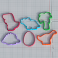 steps.png Dino elements cookie cutter set of 6