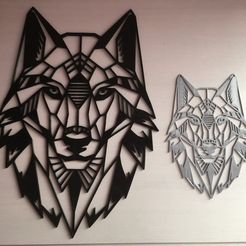 899b95b5e2f8f230feb0eef5a8b554fd.jpg STL-Datei WOLF WALL SCULPTURE 2D kostenlos・Design für 3D-Drucker zum herunterladen