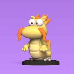 Cod230-Lung-Dragon-Big-Eyes-2.png 3D file Lung Dragon Big Eyes・3D printable model to download
