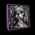 Naamloos.png Lightbox stained glass King Charles Cavalier lithophane