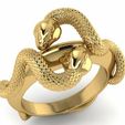 1.jpg Snakee ring 3d pritable model
