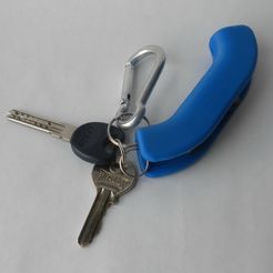 KeychainCase1.JPG Fichier STL gratuit Poignée porte-clé et porte-clé・Modèle à télécharger et à imprimer en 3D