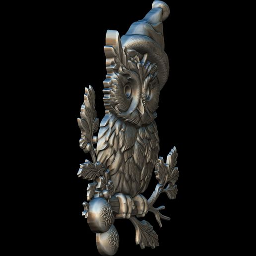 STL file The Owl of Christmas Magic Relief 3D print model 🦉 (OBJ)・3D ...