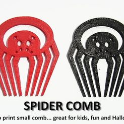 7571674176736790b4d70dfbbdcbd74d_display_large.jpg Fichier STL gratuit SPIDER COMB・Design pour imprimante 3D à télécharger