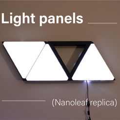 0.jpg Free STL file Light panels - nanoleaf replica - wall panel・3D printing model to download