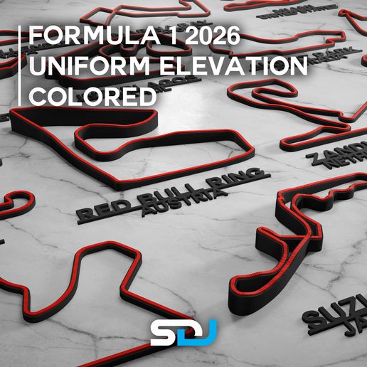 Formula 1 2026 - Uniform Elevation Colored
