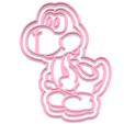 009 Yoshi.png Pack Mario cookie cutter