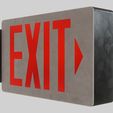 1.jpg Exit Sign 3D Model