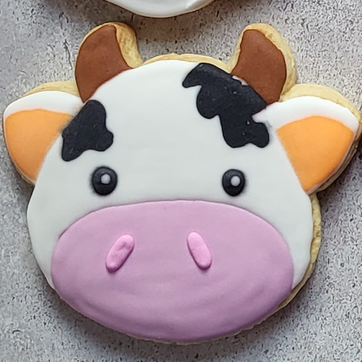 Cow Head Cookie Cutter 3D model