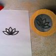 Sello-Loto.jpg RUBBER INK STAMP - meditation lotus - INTERCHANGEABLE SEAL