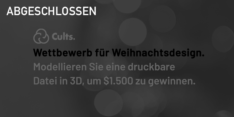 Die Herausforderung für Weihnachtsdesign und 3D-Druck.
