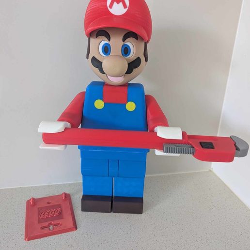 Lego Mario Toilet Roll Holder 3D model