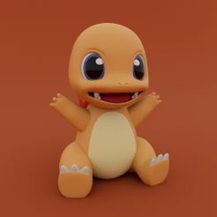 3D file Red Pokémon 💬・3D print object to download・Cults