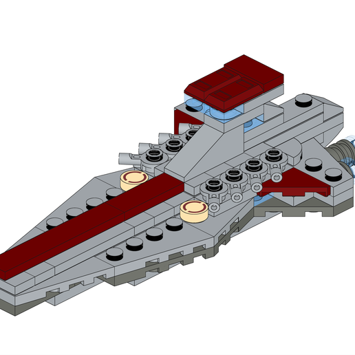 18_4x.png Brick Republic Venator (5 fois plus grand que les pièces LEGO originales)