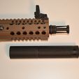 sup3.jpg 14mm CCW Airsoft Flash Hider - QD Mock Suppressor Mount