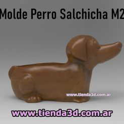 salchicha-m2-1.jpg Sausage Dog Pot Mold M2