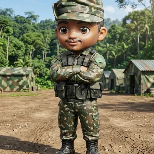 Military toy figure 3d