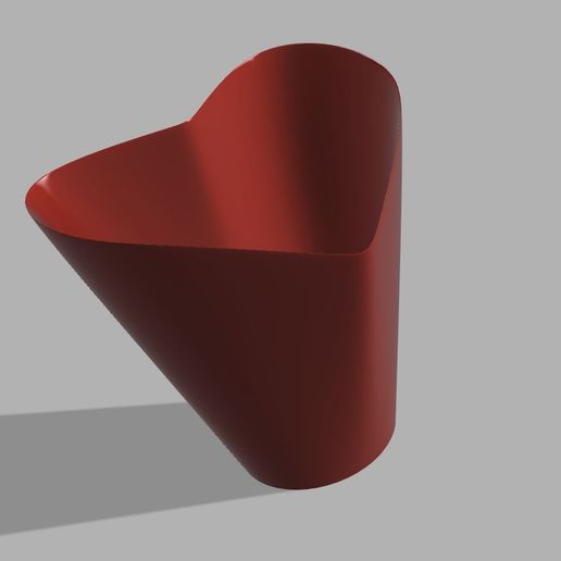 heart vase St Valentine 3D model