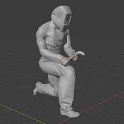 H11.jpg STL file H11 Male Mechanic Welder incado・Template to download and 3D print