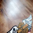 353564168_287083847112531_6172232746802670025_n-1.jpg Harley Wings Decor / Motorcycle decor/ Man cave sign/ Cake topper/ Magnets/ Wall decor