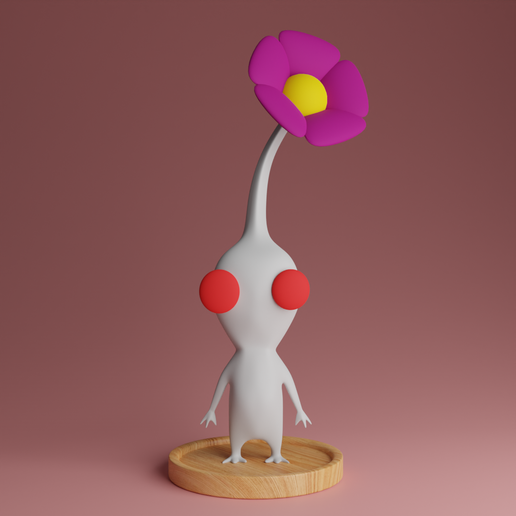 🎮 White pikmin・ STL File for ・Cults