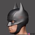 18.jpg Batman Helmet-The Batman 2021-Robert Pattinson-DC comic Fan Art 3D print model