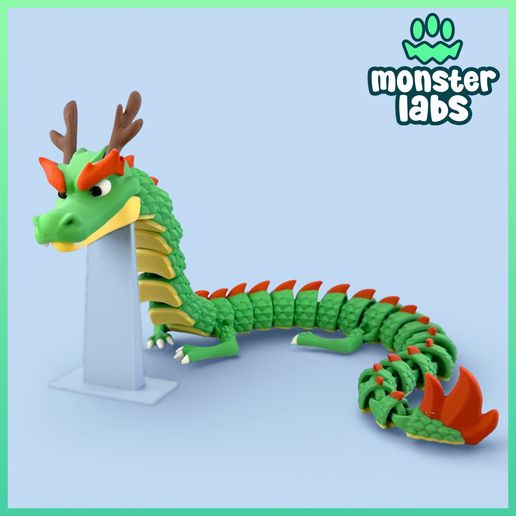Flexi Eastern Dragon Toy & Keychain