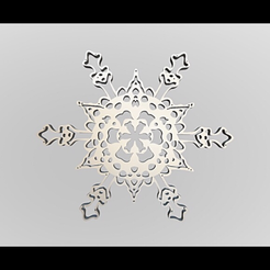 IMG_9464.png Descargar archivo STL Copo de nieve • Plan de la impresora 3D, MeshModel3D