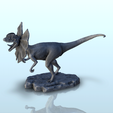 1.png Dilophosaurus dinosaur (4) - High detailed Prehistoric animal HD Paleoart
