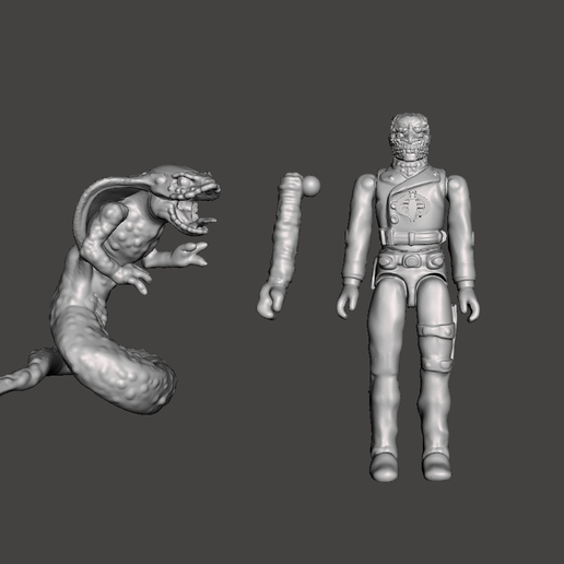 🎨 GI JOE MOVIE1987 COBRA COMMANDER FAN ART ONCE A MAN・ OBJ File