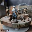 Guerra total 1915 - Soldados libres de la Primera Guerra Mundial (franceses, británicos, estadounidenses, alemanes) 1/35
