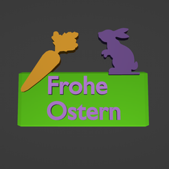 Frohe-Ostern-4.png STL file Easter・Model to download and 3D print