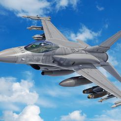 Lockheed-Martin-f-16-fighting-falcon.jpeg OBJ file Lockheed Martin f-16 fighting falcon・3D printer model to download