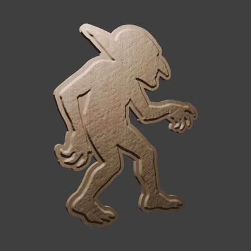 Goblin Halloween Series 3D Relief Wall Art STL Model for CNC & 3D Printing