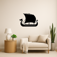 preview1.png Viking Longship Side View — Wall Art SVG