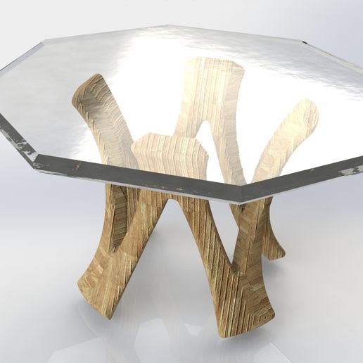 STL file table・3D print model to download・Cults